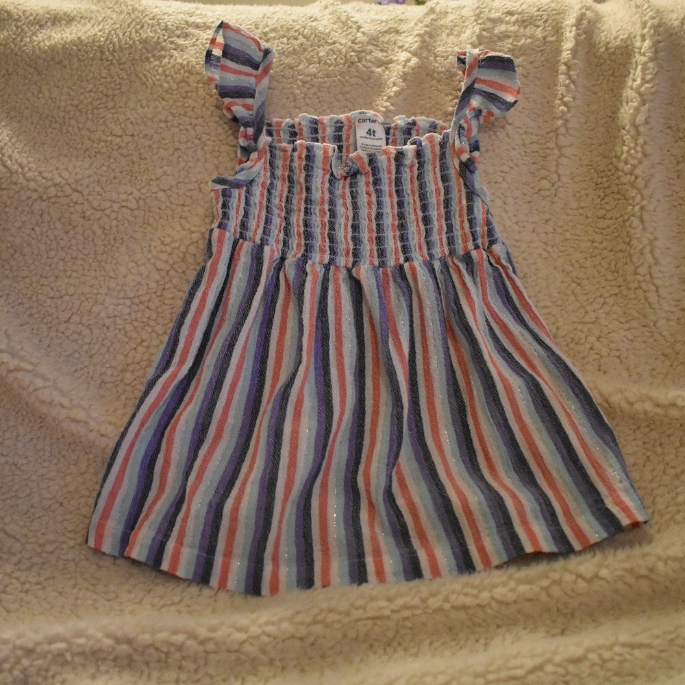 Carters Striped Peasant/Summer Top 4T